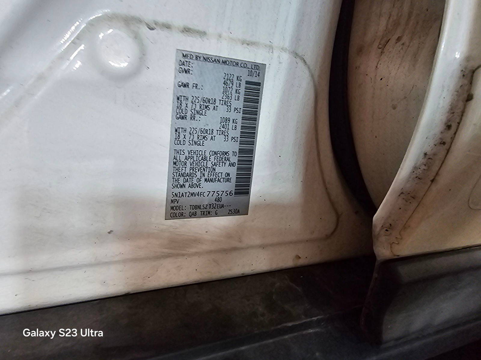 NISSAN ROGUE 2015 - Marhaba Auction Used Cars - Image 9