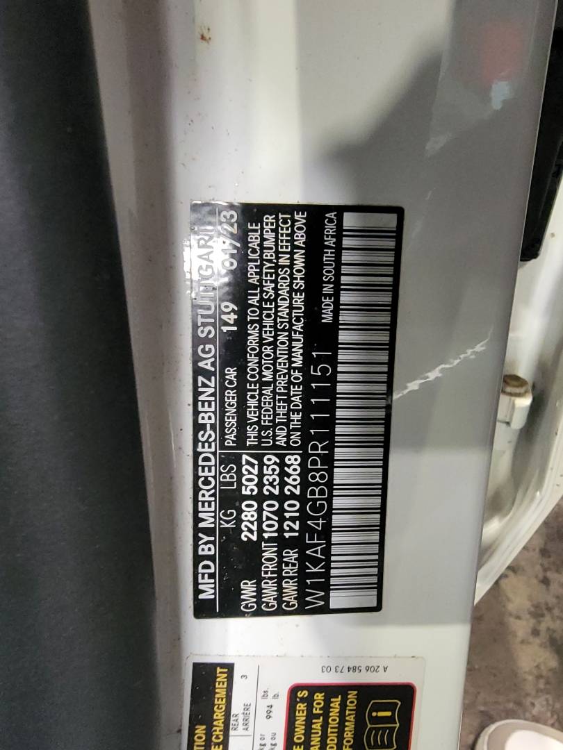 MERCEDES BENZ C300 2023 - Marhaba Auction Used Cars - Image 10