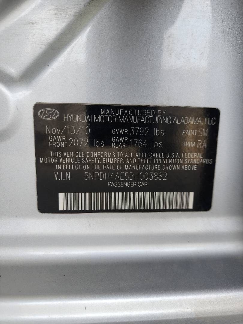 2011 HYUNDAI ELANTRA — 135967 Miles — Lot 78676513 — Souq - Marhaba Auctions Used Cars - Image 12