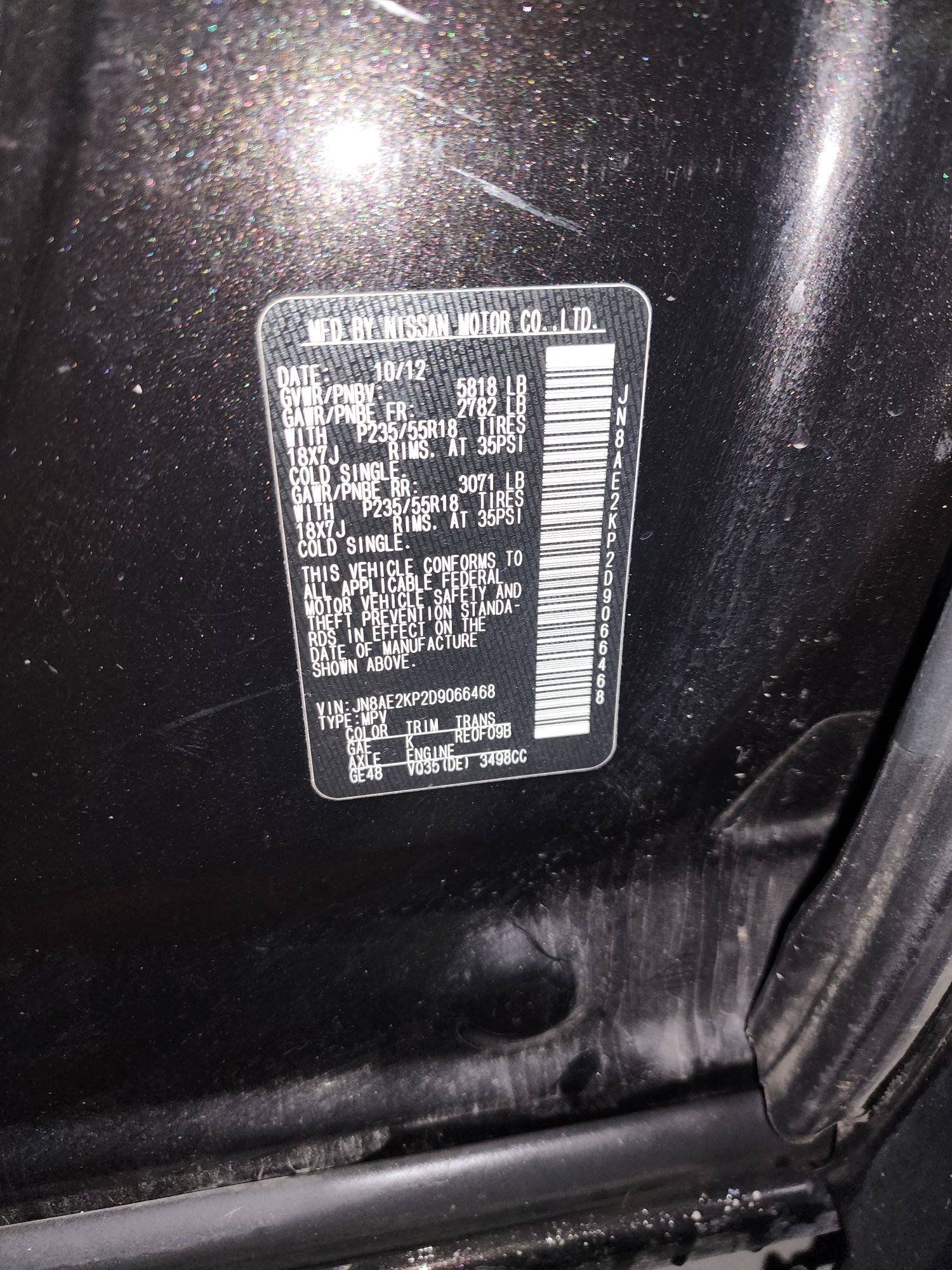 NISSAN QUEST 2013 - Marhaba Auction Used Cars - Image 11