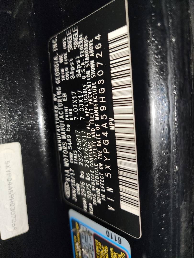 KIA SORENTO 2017 - Marhaba Auction Used Cars - Image 10