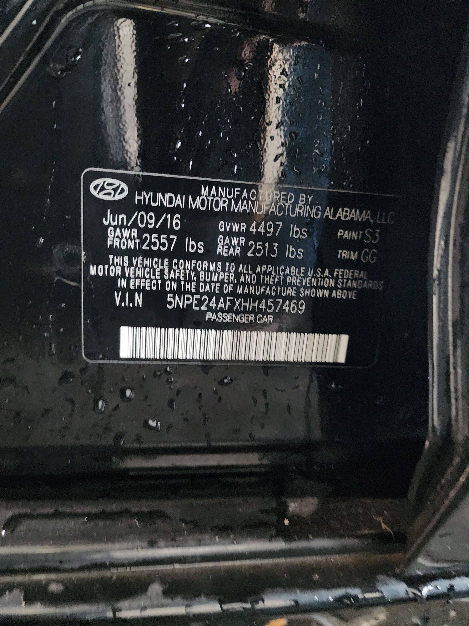 2017 HYUNDAI SONATA — 123055 Miles — Lot 74694263 - Marhaba Auctions Used Cars - Image 9