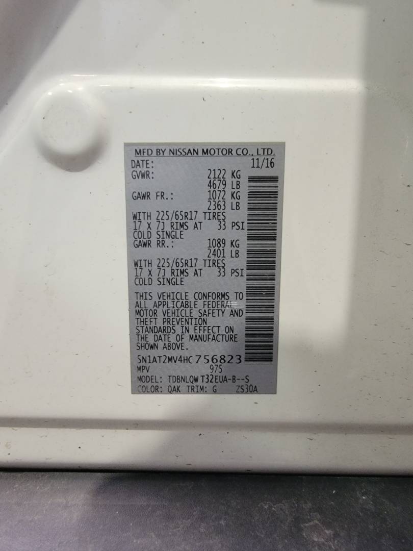 2017 NISSAN ROGUE — 71819 Miles — Lot 756823 — Main - Marhaba Auctions Used Cars - Image 11