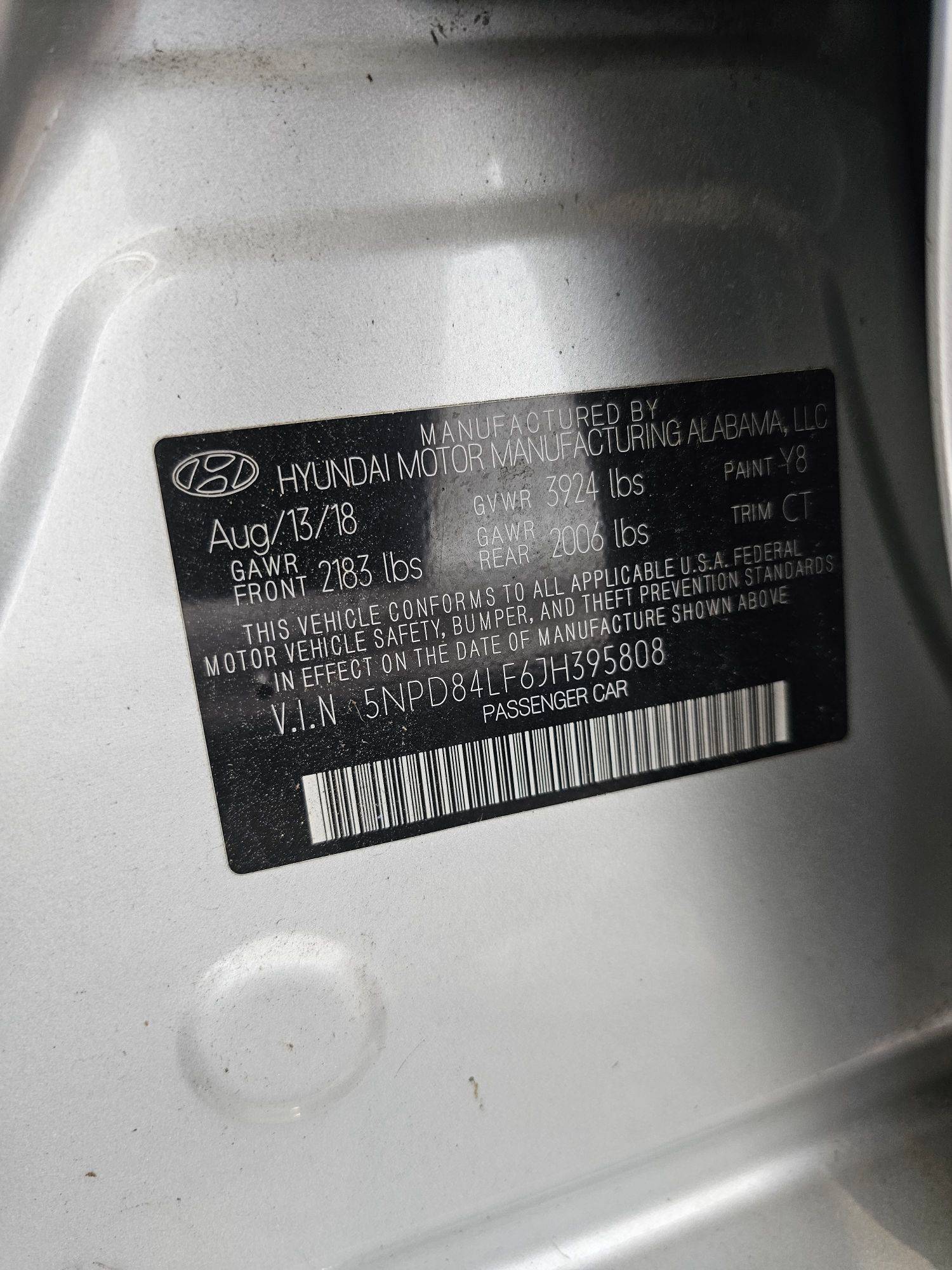 2018 HYUNDAI ELANTRA — 126472 Miles — Lot 2264 — Souq - Marhaba Auctions Used Cars - Image 9