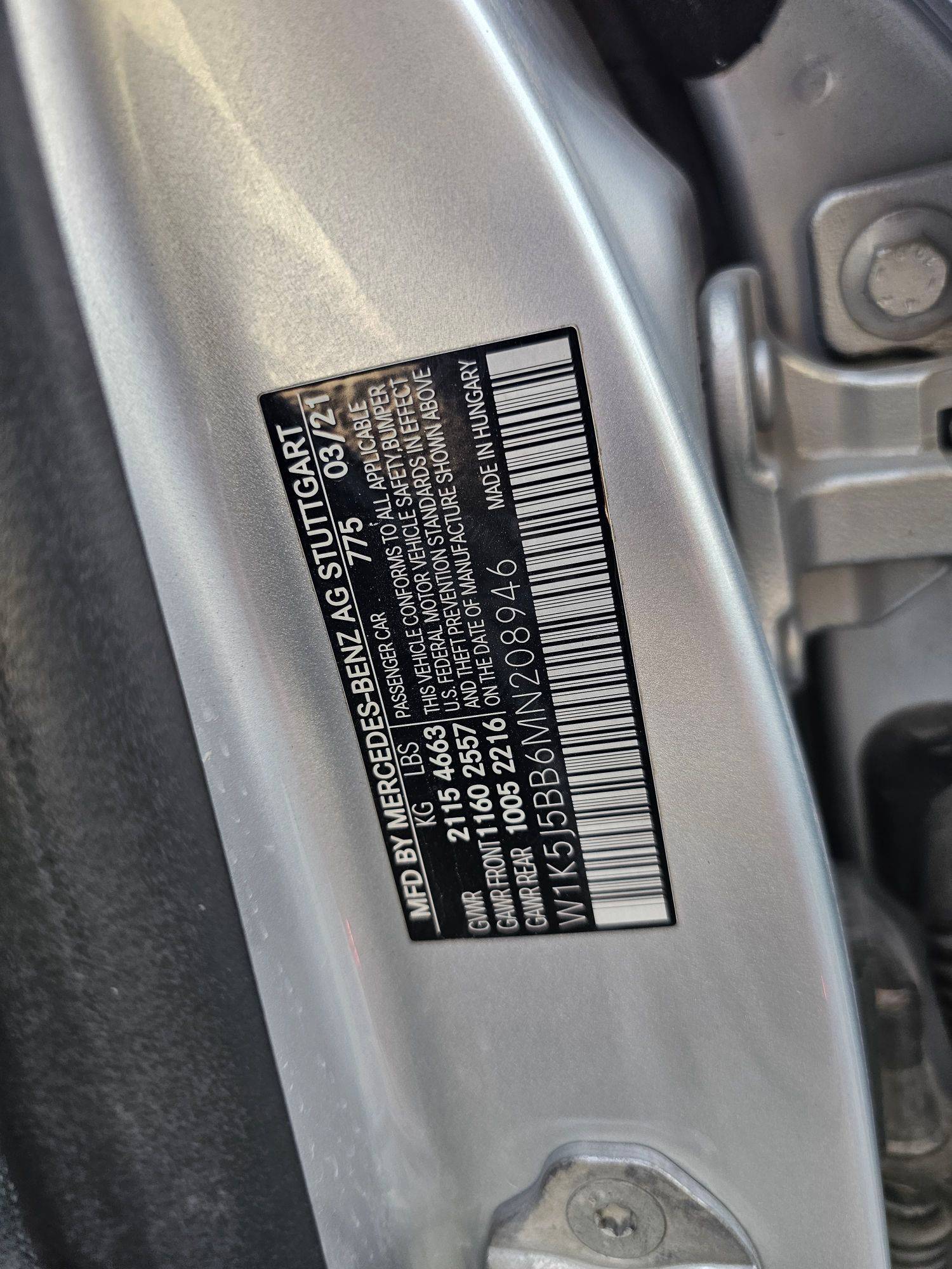 2021 MERCEDES BENZ CLA AMG 35 — 11687 Miles — Lot N208946 — Souq - Marhaba Auctions Used Cars - Image 10