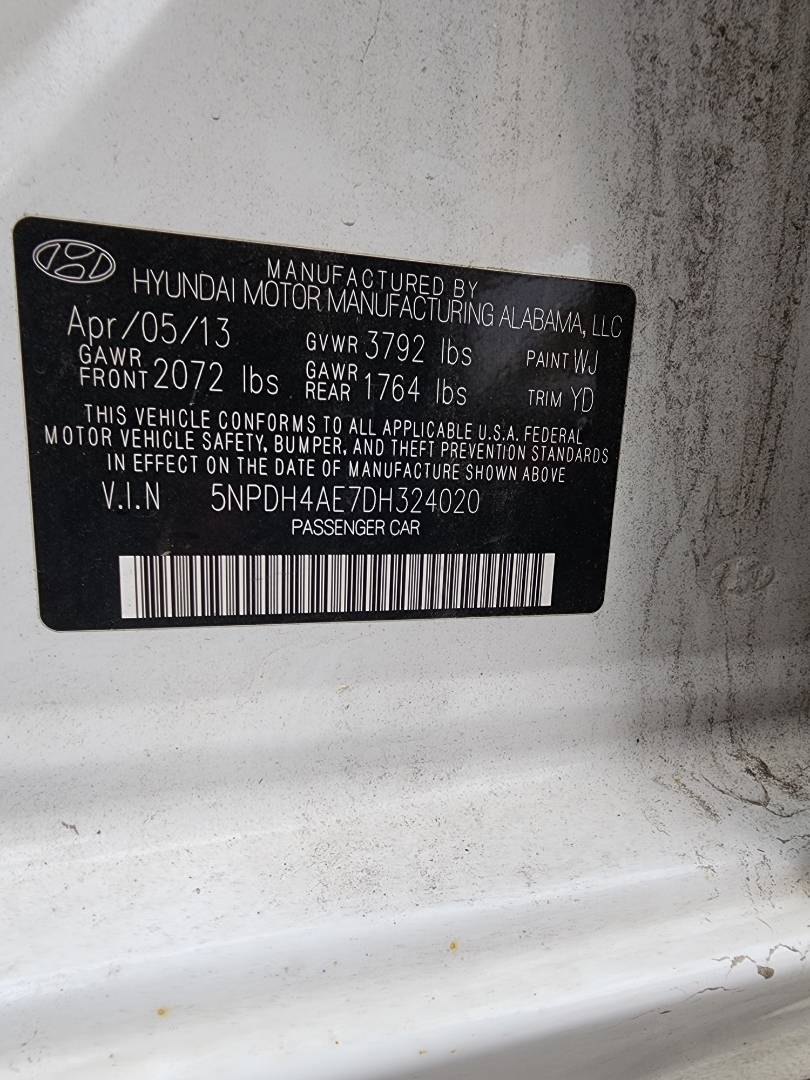 2013 HYUNDAI ELANTRA — 113472 Miles — Lot 37807286 - Marhaba Auctions Used Cars - Image 5