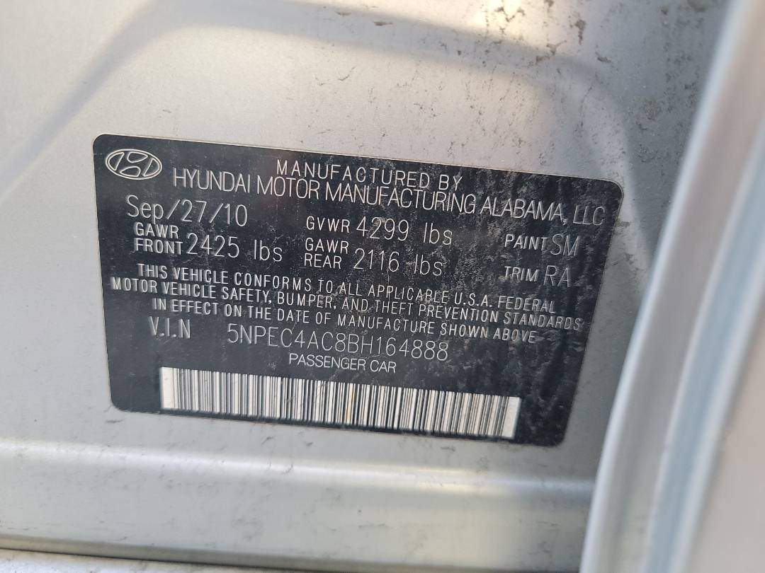 2011 HYUNDAI SONATA — 180490 Miles — Lot 37955951 - Marhaba Auctions Used Cars - Image 8