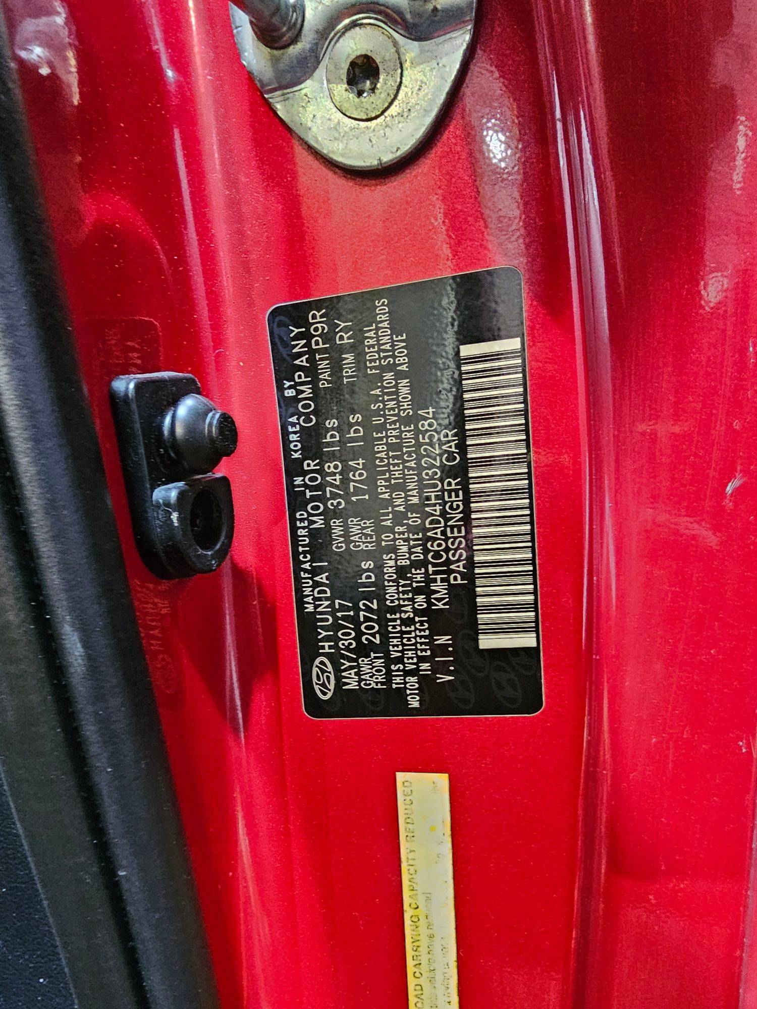 HYUNDAI VELOSTER 2017 - Marhaba Auction Used Cars - Image 9