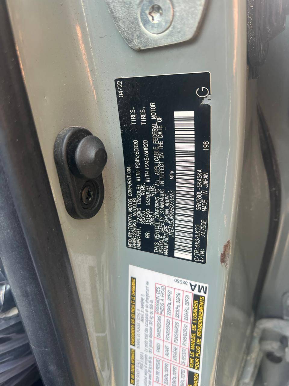 TOYOTA 4RUNNER 2022 - Marhaba Auction Used Cars - Image 11