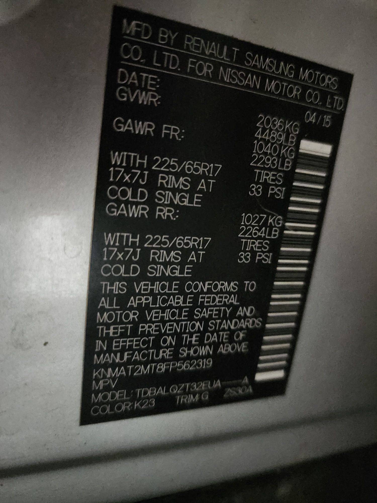 NISSAN ROGUE 2015 - Marhaba Auction Used Cars - Image 10