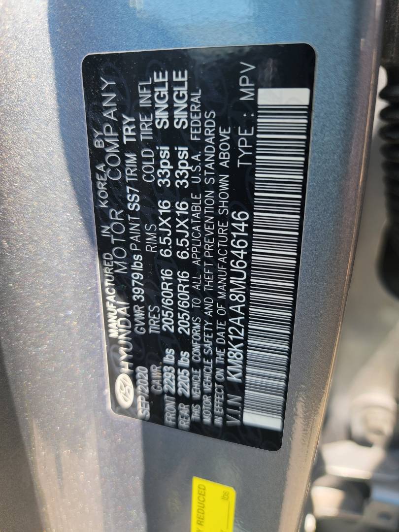 2021 HYUNDAI KONA — 57039 Miles — Lot 38523393 - Marhaba Auctions Used Cars - Image 10