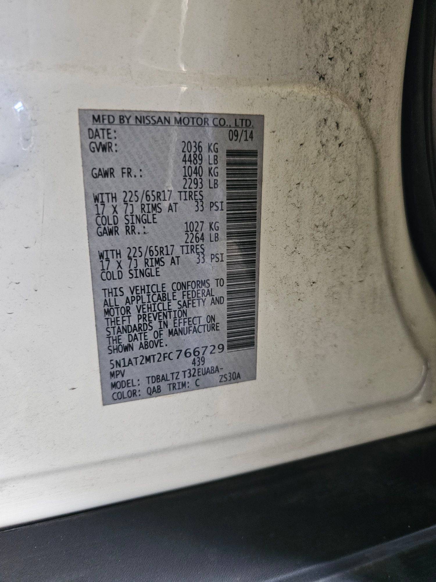 2015 NISSAN ROGUE — 137256 Miles — Lot FC766729 — Main - Marhaba Auctions Used Cars - Image 10