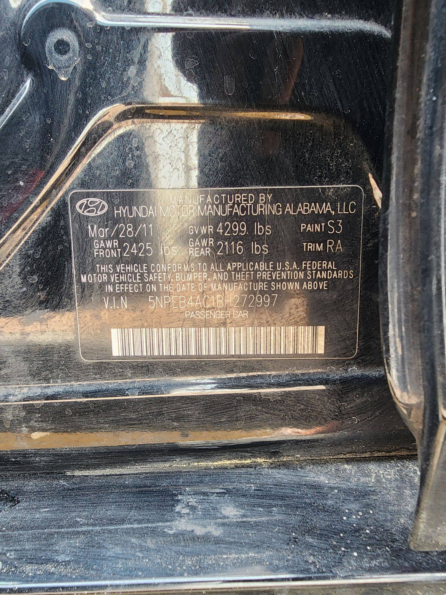 2011 HYUNDAI SONATA — 189403 Miles — Lot 51191864 — Main - Marhaba Auctions Used Cars - Image 9