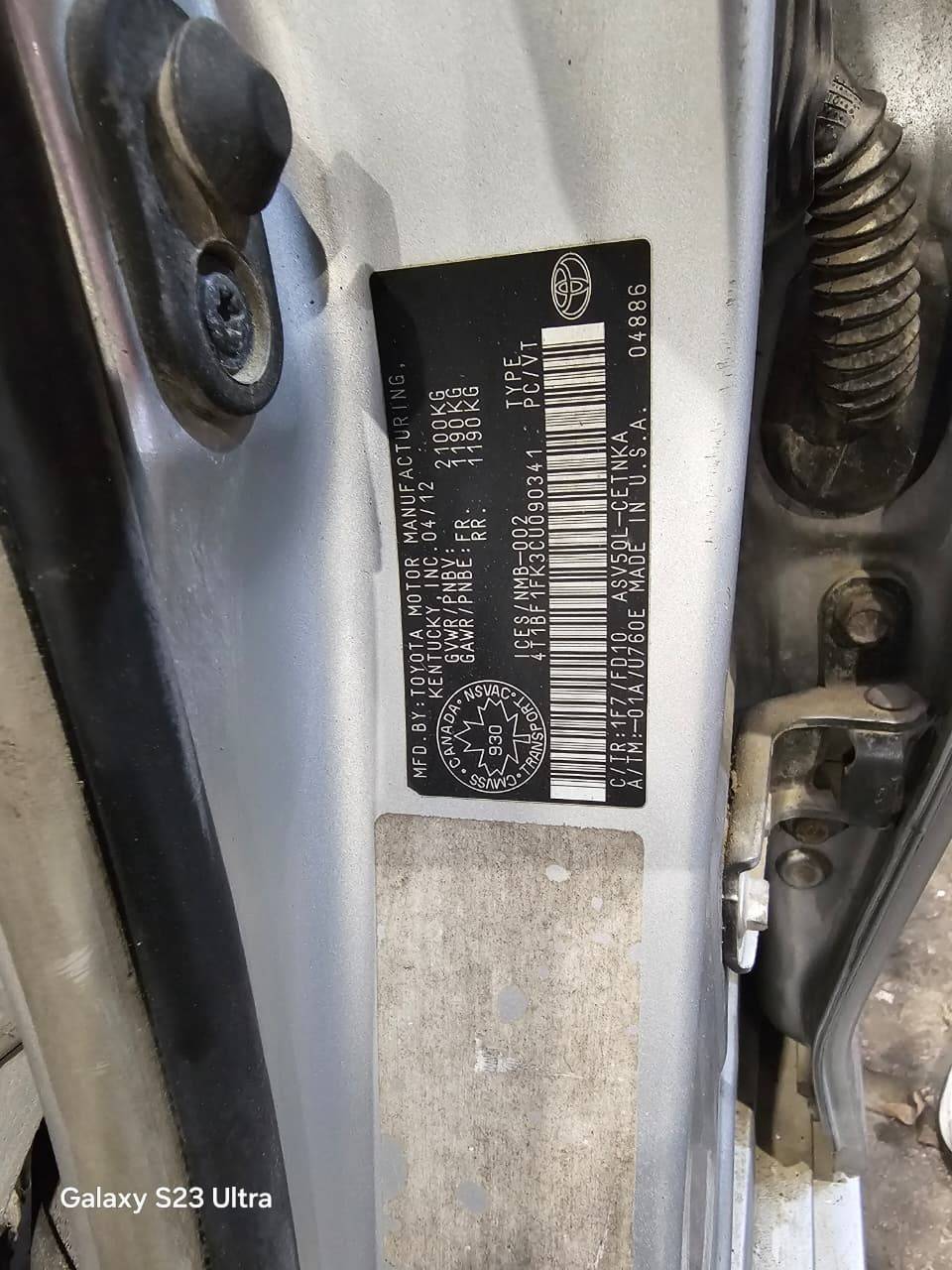 TOYOTA CAMRY 2012 - Marhaba Auction Used Cars - Image 11