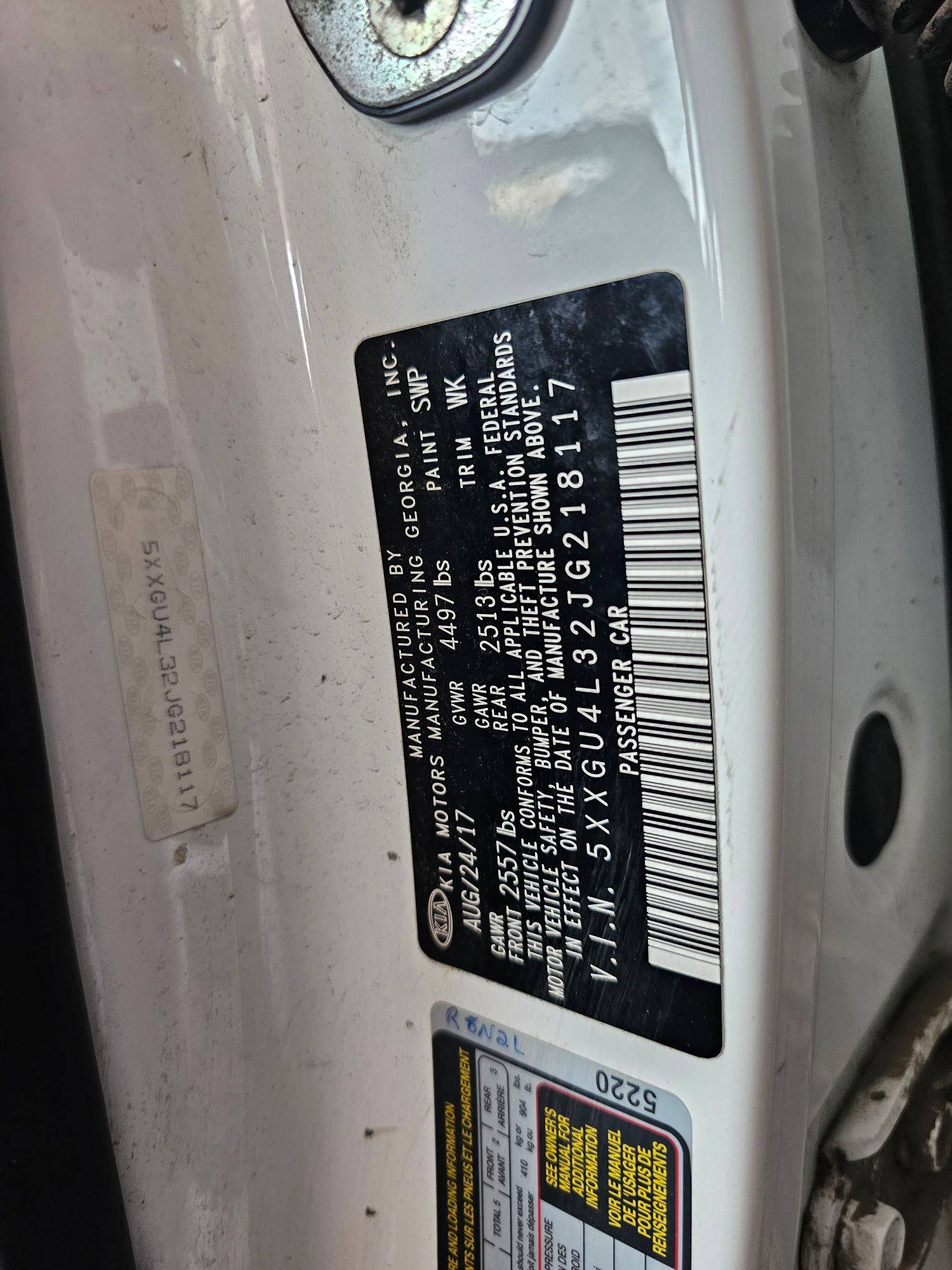 KIA OPTIMA 2018 - Marhaba Auction Used Cars - Image 10