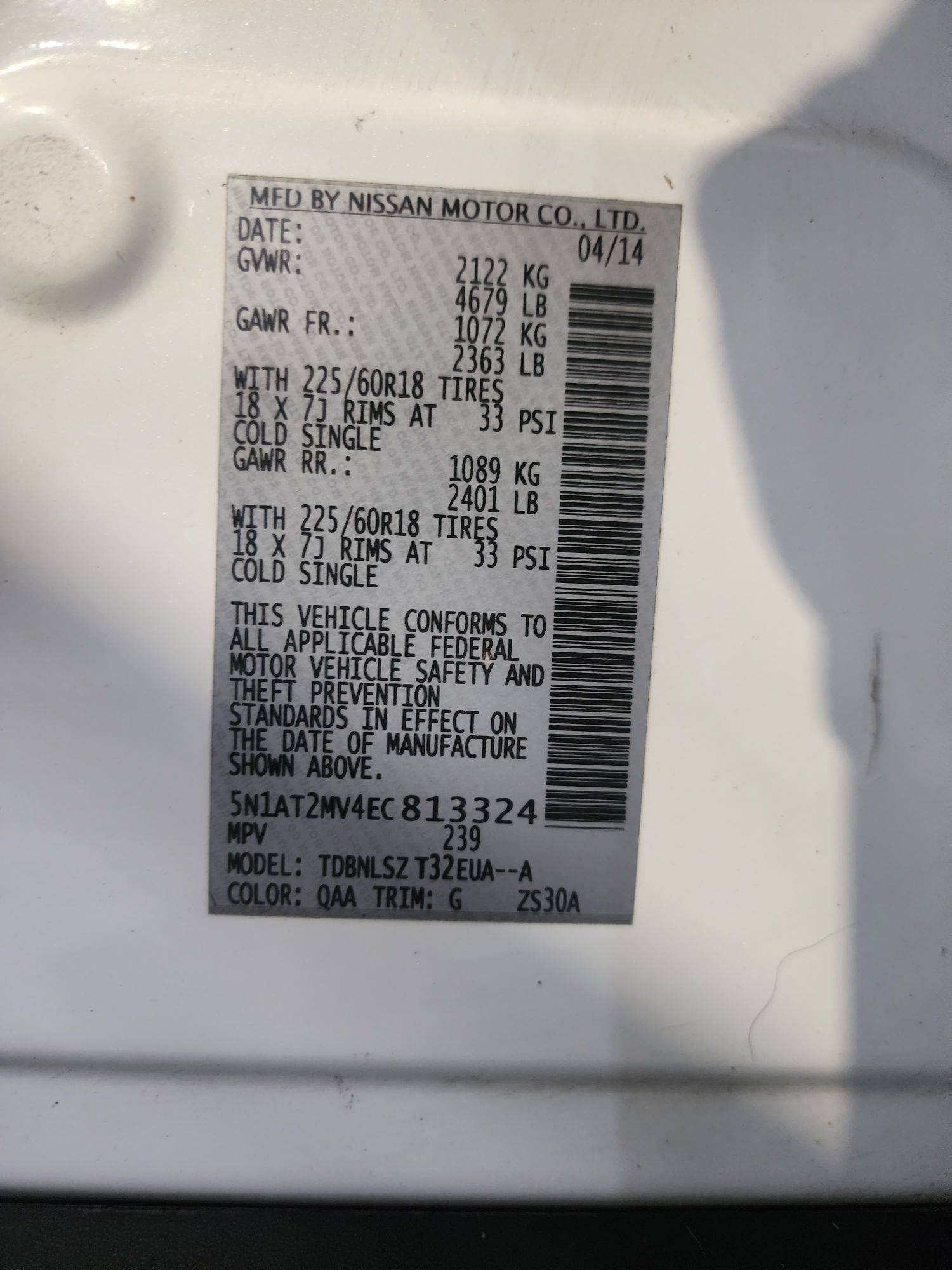 NISSAN ROGUE 2014 - Marhaba Auction Used Cars - Image 11