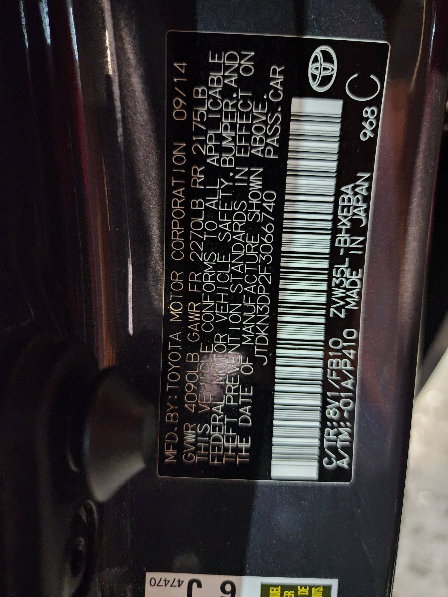 TOYOTA PRIUS 2015 - Marhaba Auction Used Cars - Image 10