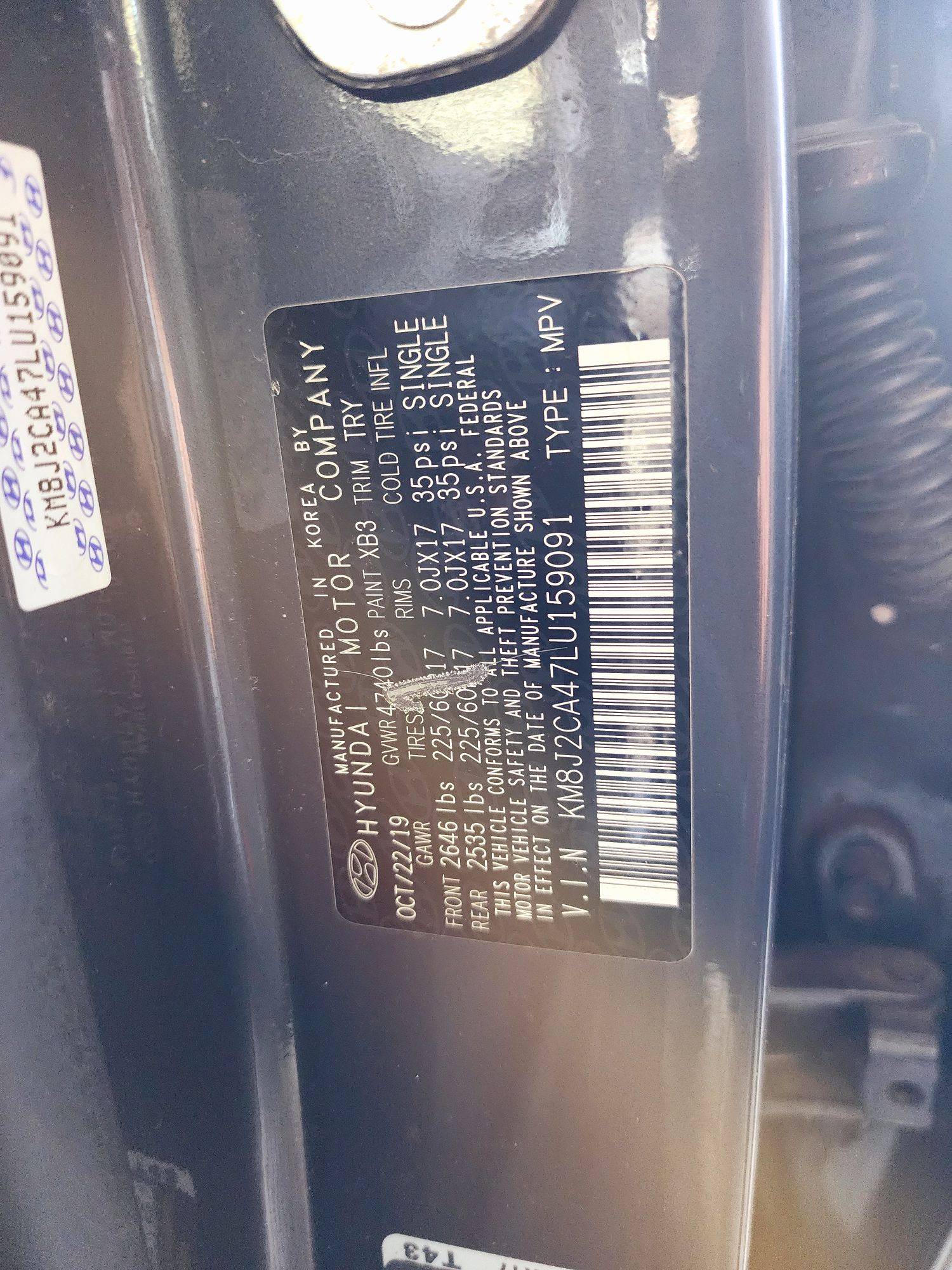 2020 HYUNDAI TUCSON — 90904 Miles — Lot LU159091 — Souq - Marhaba Auctions Used Cars - Image 9