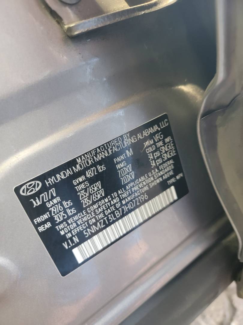 2018 HYUNDAI SANTA FE — 91051 Miles — Lot B7JH072196 — Main - Marhaba Auctions Used Cars - Image 9