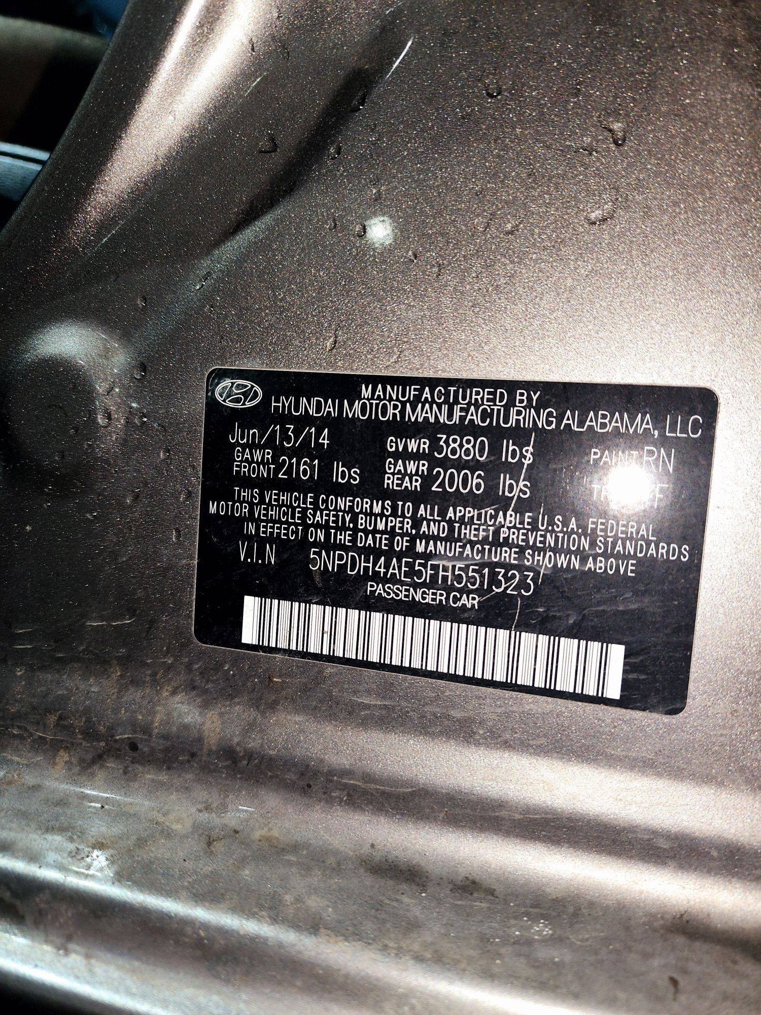 2015 HYUNDAI ELANTRA — 179515 Miles — Lot 51323 — Souq - Marhaba Auctions Used Cars - Image 9