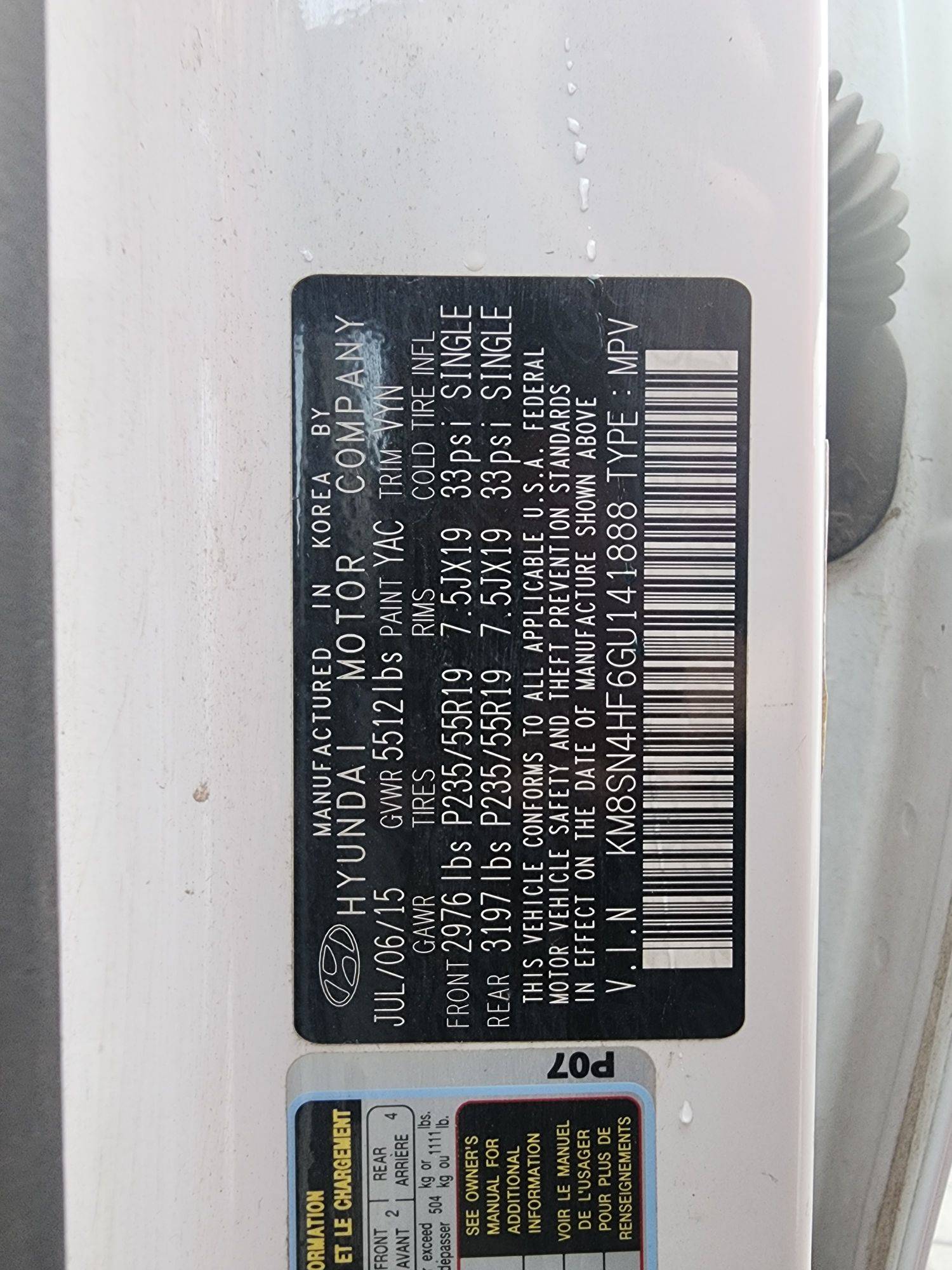 HYUNDAI SANTA FE 2016 - Marhaba Auction Used Cars - Image 10