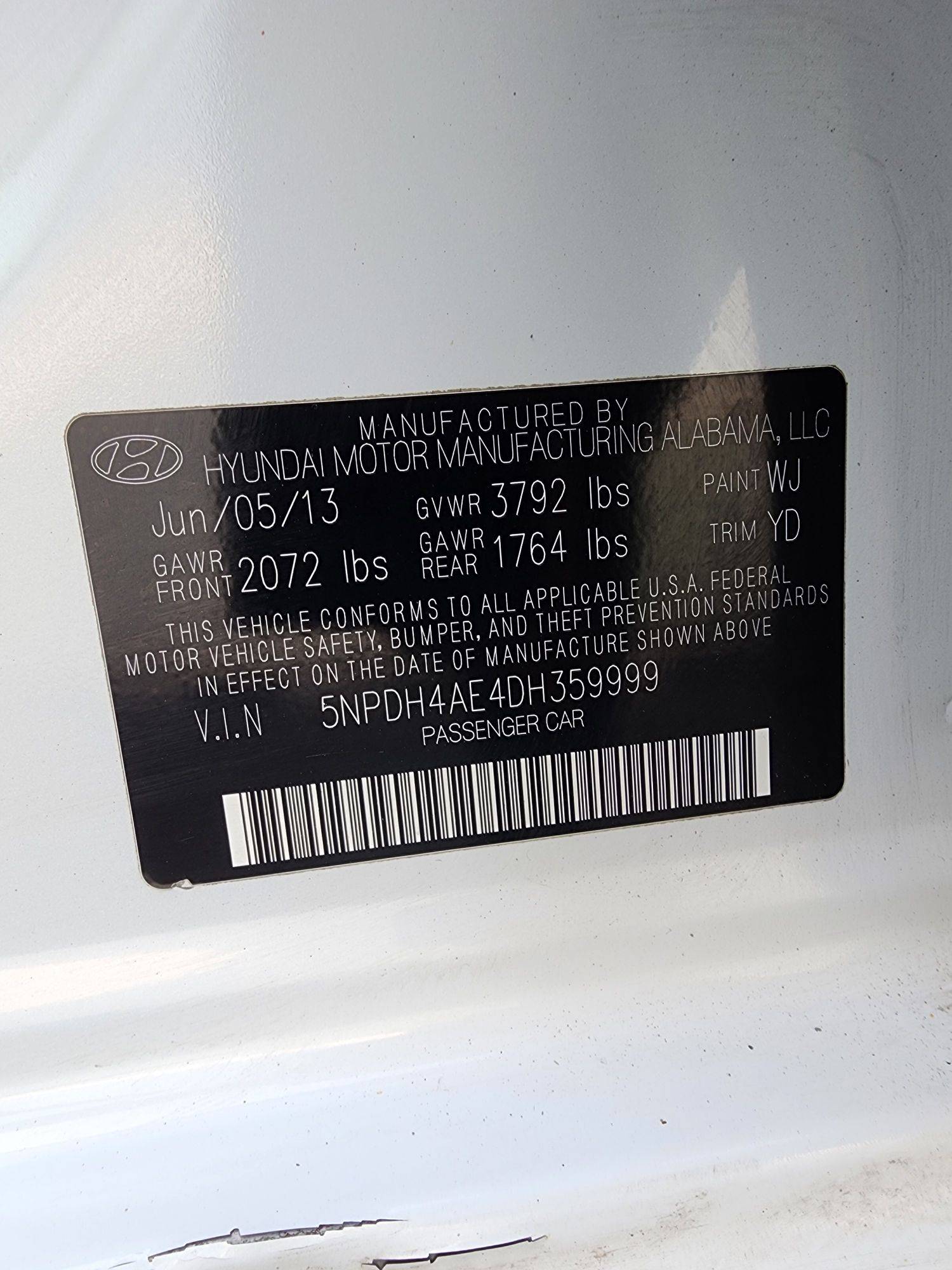 2013 HYUNDAI ELANTRA — 151706 Miles — Lot 59999 — Souq - Marhaba Auctions Used Cars - Image 11