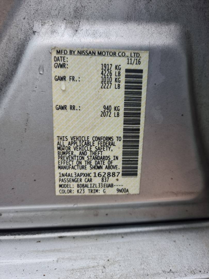 NISSAN ALTIMA 2017 - Marhaba Auction Used Cars - Image 8