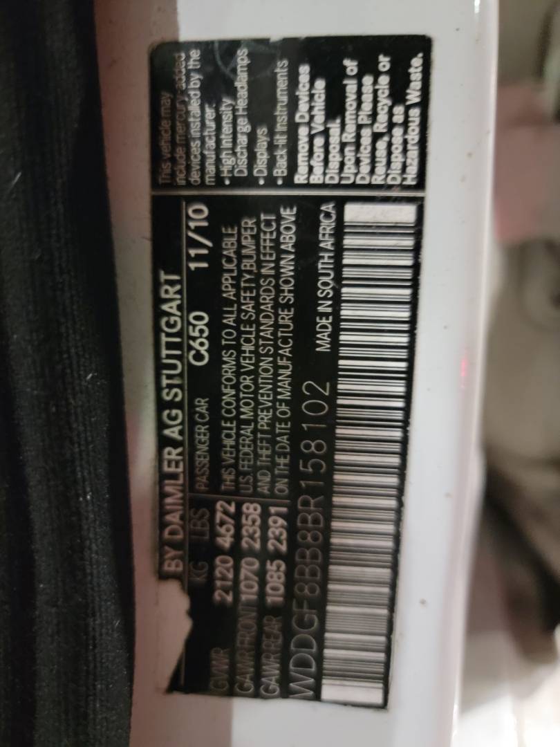 2011 MERCEDES BENZ C300 — 136845 Miles — Lot 82927203 - Marhaba Auctions Used Cars - Image 10