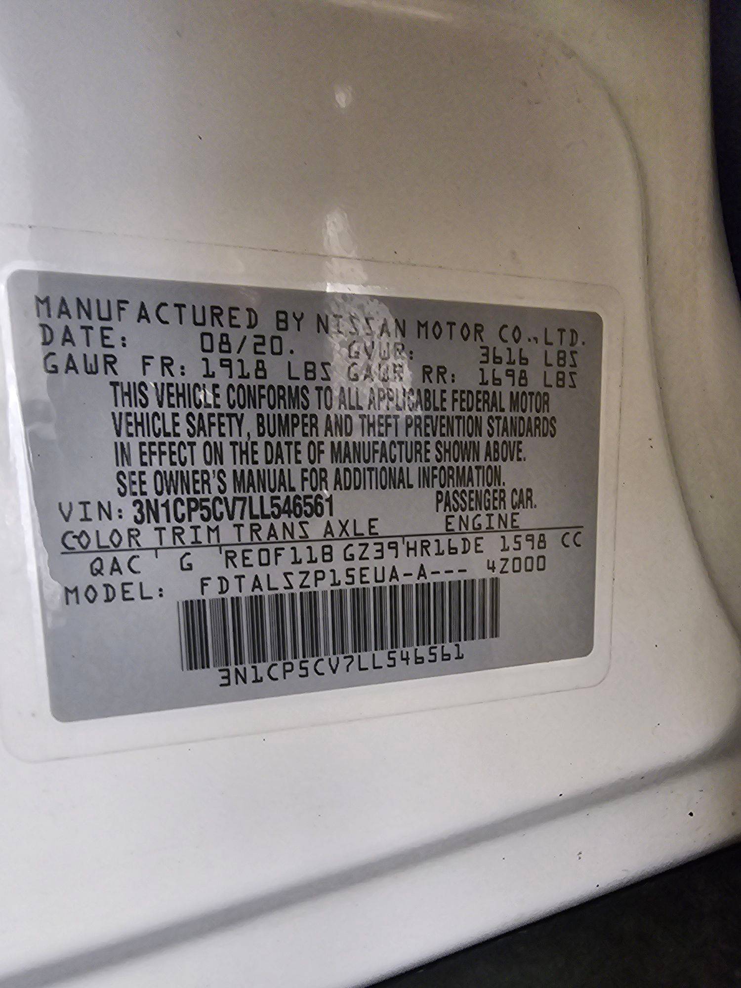 2020 NISSAN KICKS — 111278 Miles — Lot LL546561 — Souq - Marhaba Auctions Used Cars - Image 10