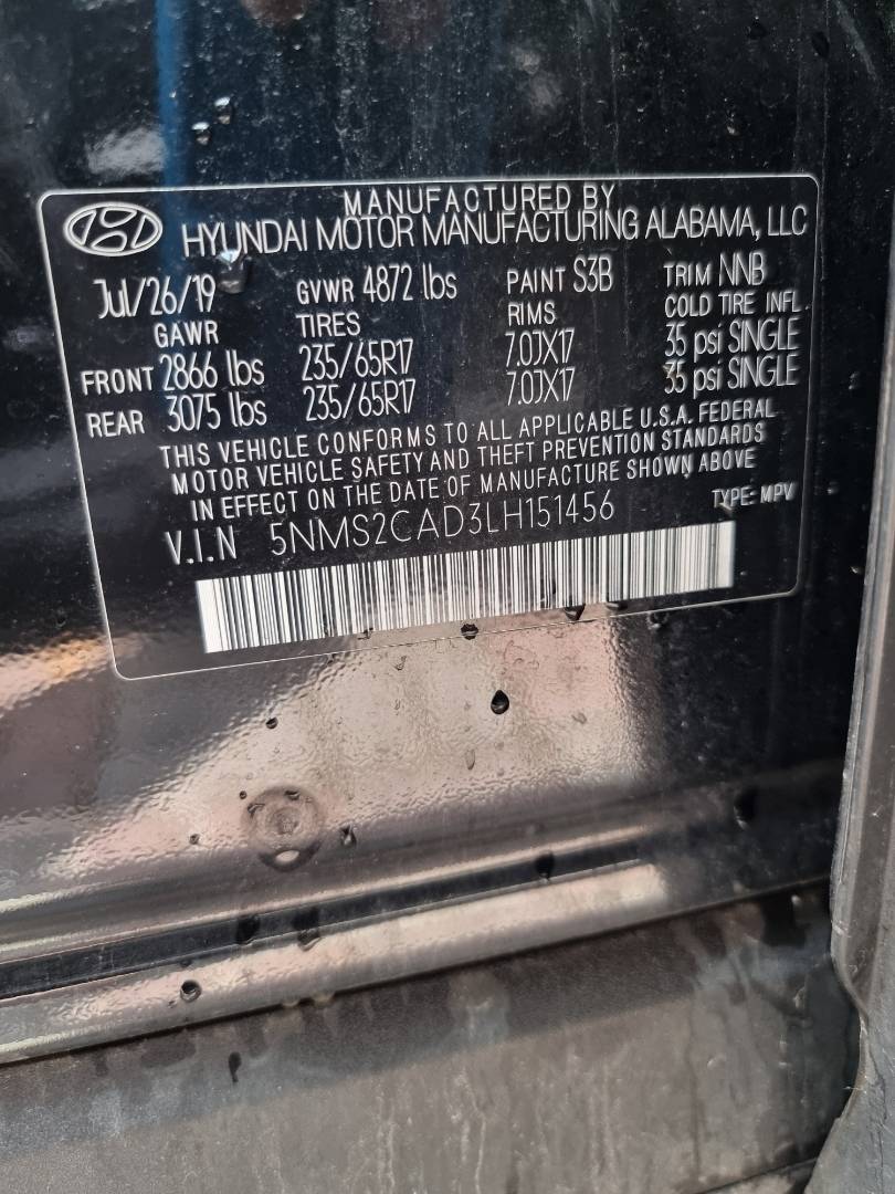 HYUNDAI SANTA FE 2020 - Marhaba Auction Used Cars - Image 8