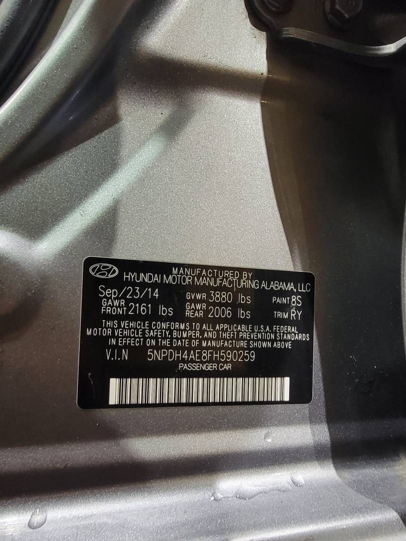 2015 HYUNDAI ELANTRA — 146241 Miles — Lot 77174593 - Marhaba Auctions Used Cars - Image 6