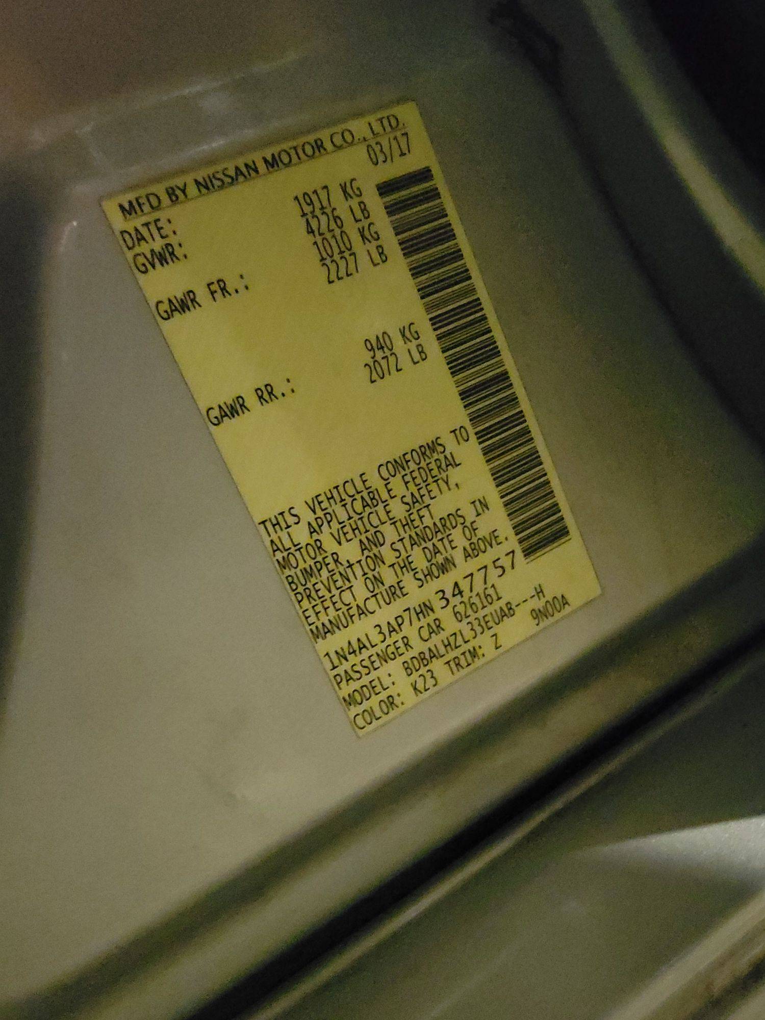 NISSAN ALTIMA 2017 - Marhaba Auction Used Cars - Image 8