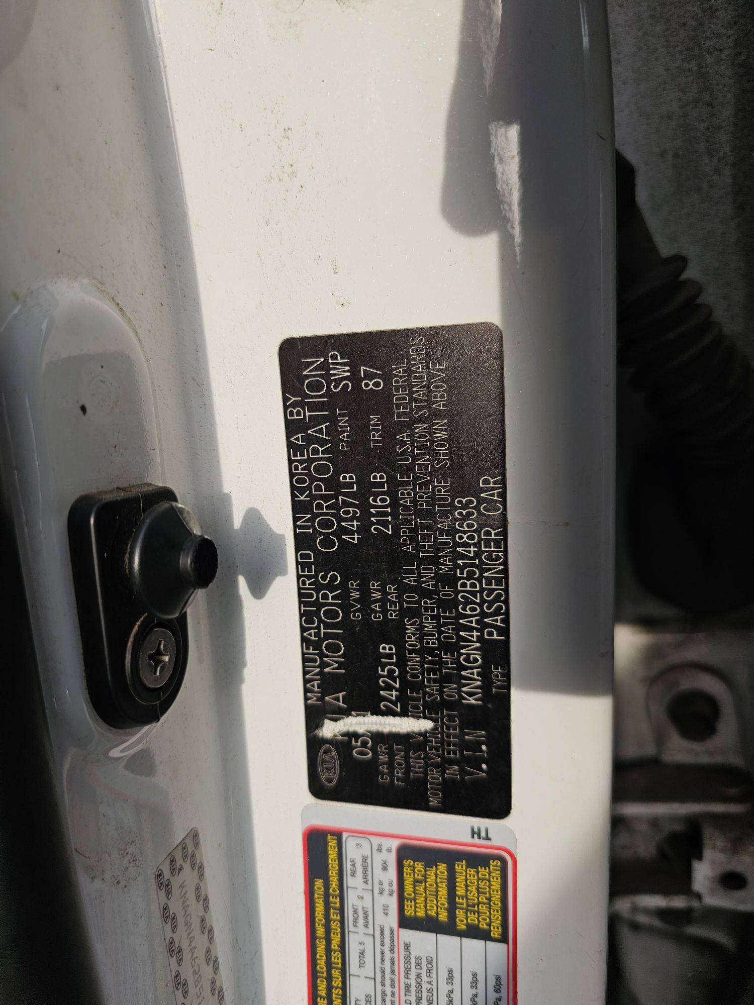 KIA OPTIMA 2011 - Marhaba Auction Used Cars - Image 9