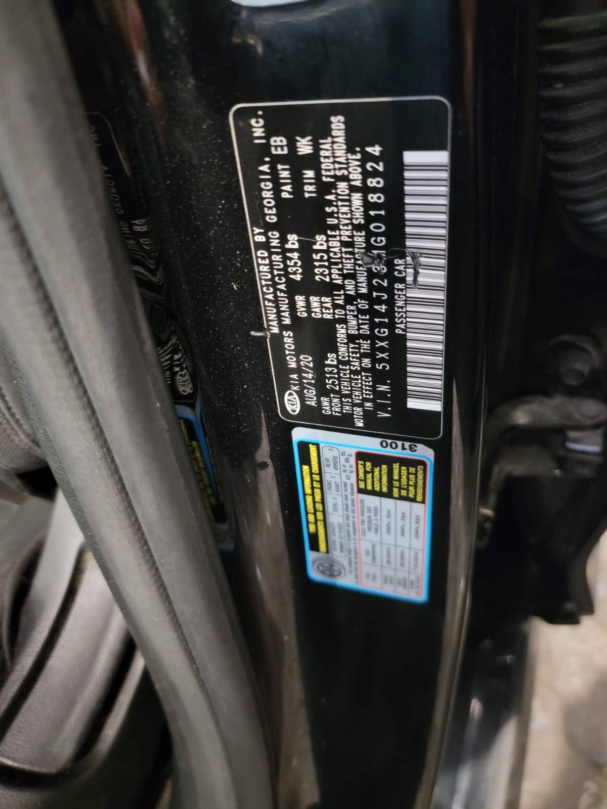 2021 KIA K5 — 97726 Miles — Lot 018824 — Main - Marhaba Auctions Used Cars - Image 10