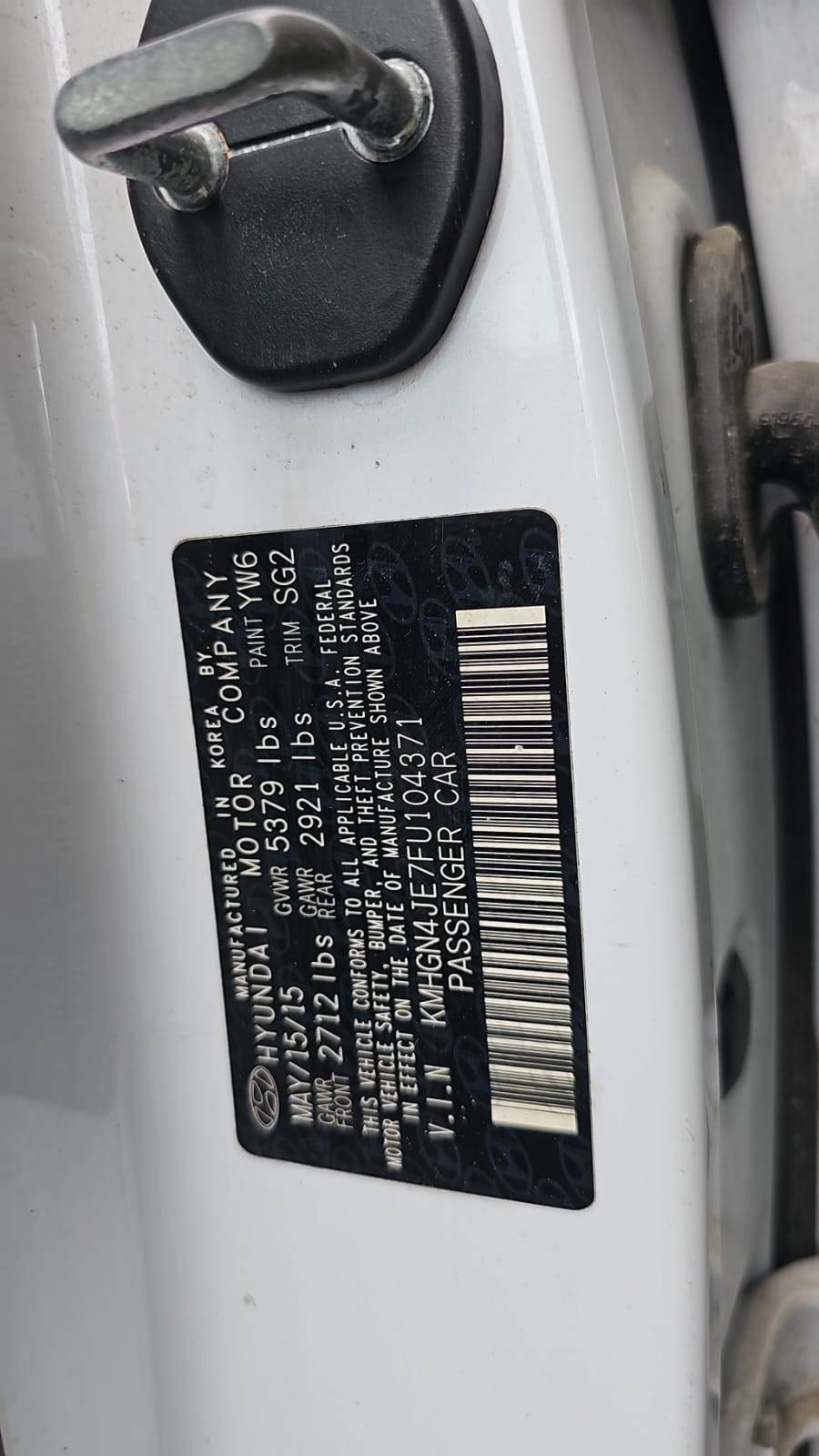 HYUNDAI GENESIS 2015 - Marhaba Auction Used Cars - Image 5