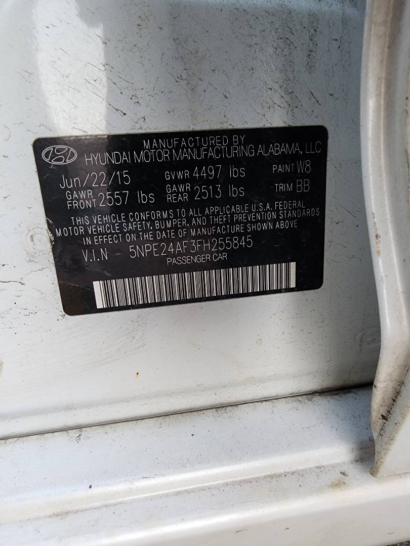 2015 HYUNDAI SONATA — 95252 Miles — Lot 38340801 - Marhaba Auctions Used Cars - Image 4