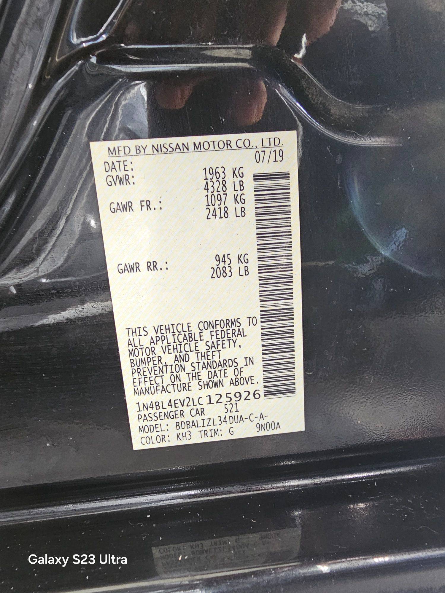 NISSAN ALTIMA 2020 - Marhaba Auction Used Cars - Image 10