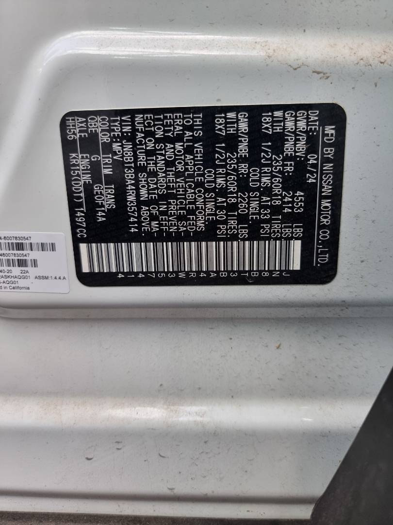 NISSAN ROGUE 2024 - Marhaba Auction Used Cars - Image 9