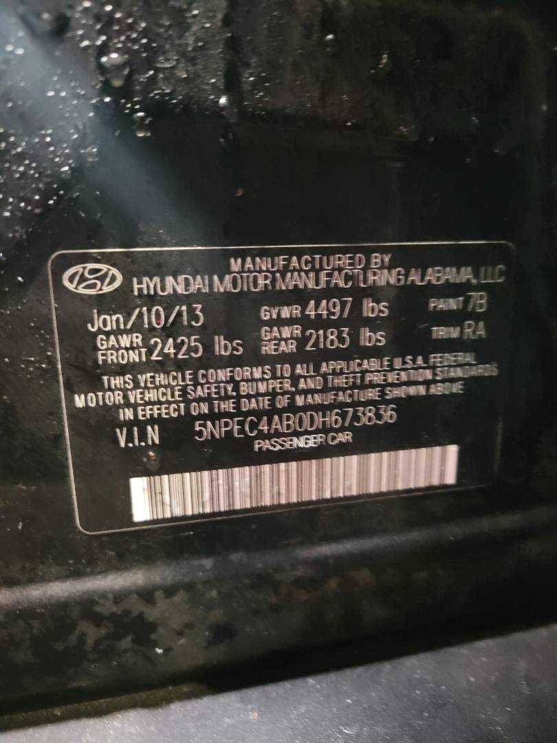 2013 HYUNDAI SONATA — 207541 Miles — Lot 38256785 - Marhaba Auctions Used Cars - Image 8