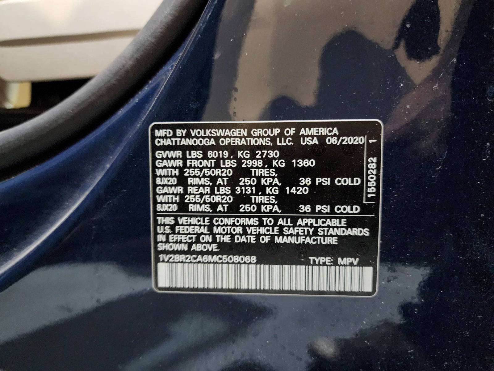 2021 VOLKSWAGEN ATLAS — 72013 Miles — Lot 508068 — Al Quoz - Marhaba Auctions Used Cars - Image 10