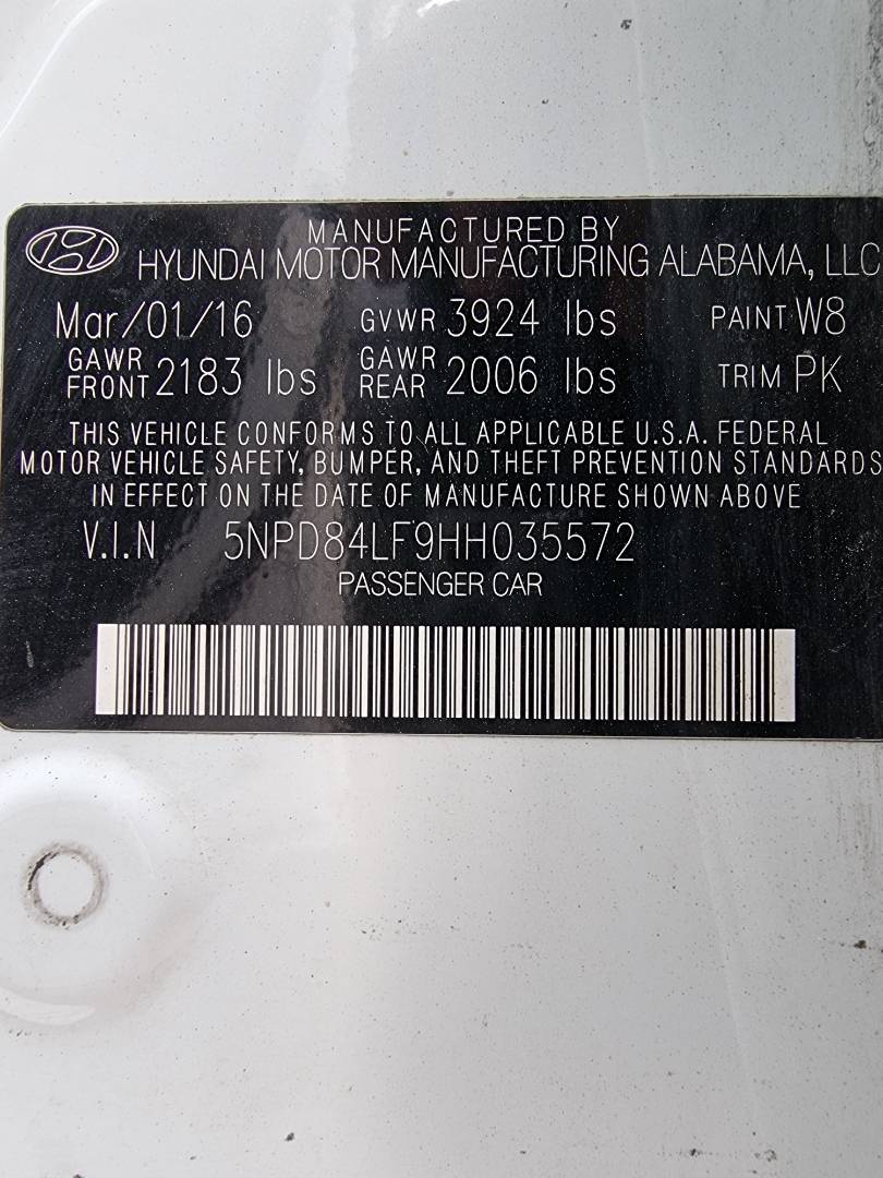 2017 HYUNDAI ELANTRA — 98838 Miles — Lot 125487 — Main - Marhaba Auctions Used Cars - Image 9