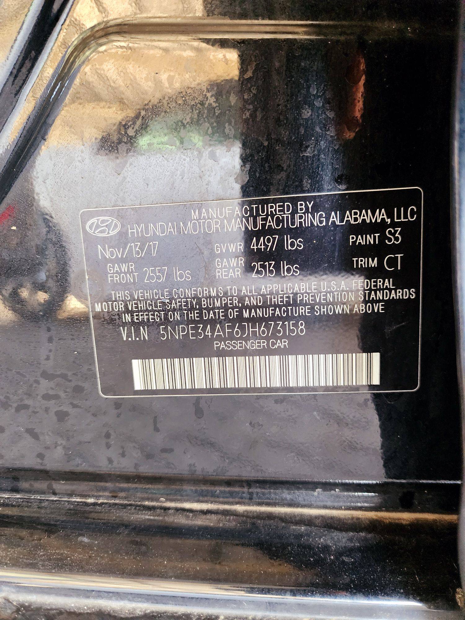 2018 HYUNDAI SONATA — 93711 Miles — Lot 39482145 — Souq - Marhaba Auctions Used Cars - Image 10