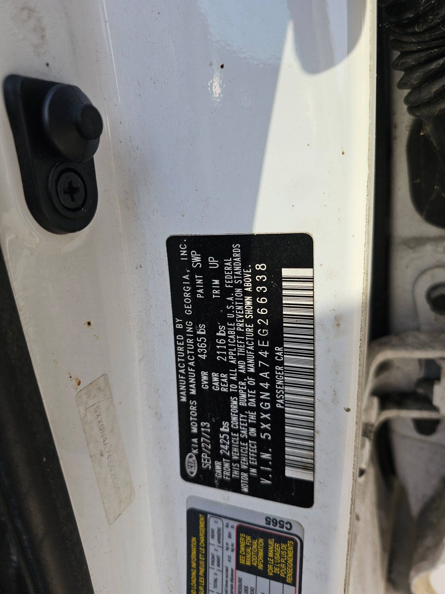 KIA OPTIMA 2014 - Marhaba Auction Used Cars - Image 9