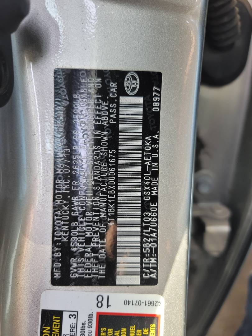2013 TOYOTA AVALON — 73567 Miles — Lot DU061675 - Marhaba Auctions Used Cars - Image 10