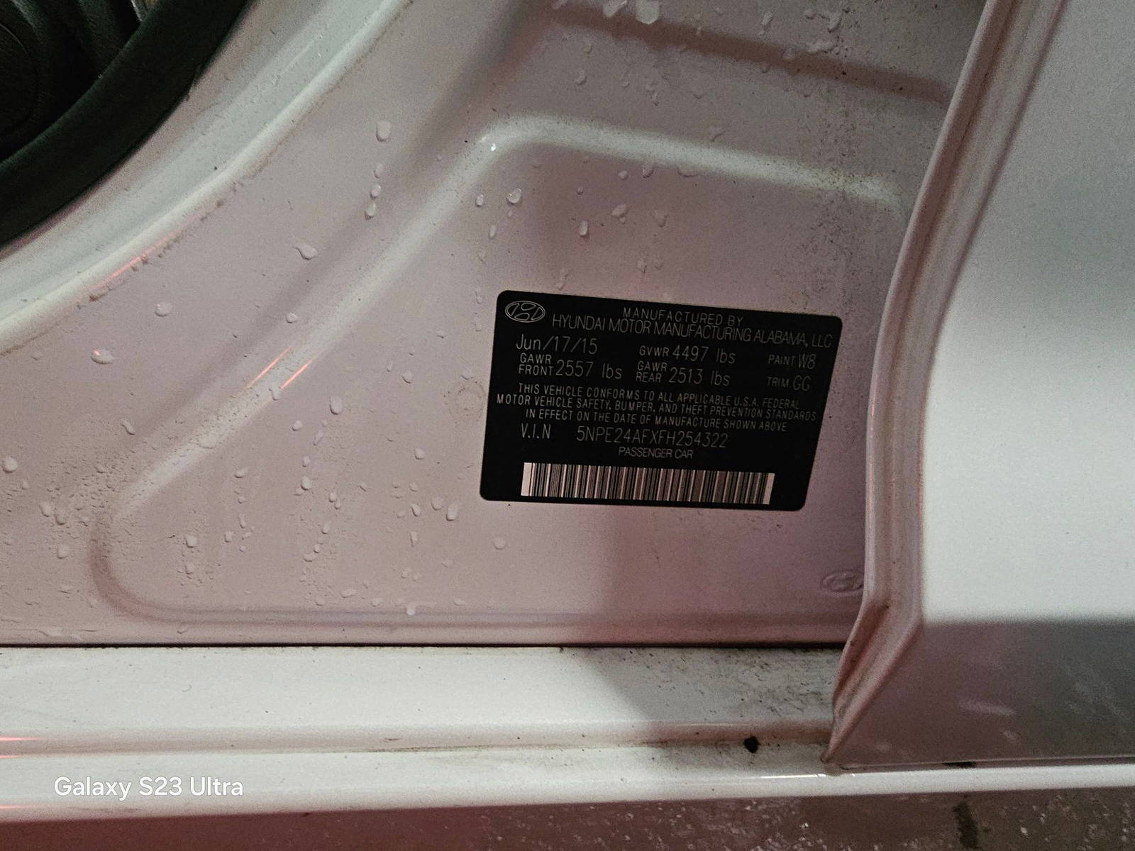 HYUNDAI SONATA 2015 - Marhaba Auction Used Cars - Image 10