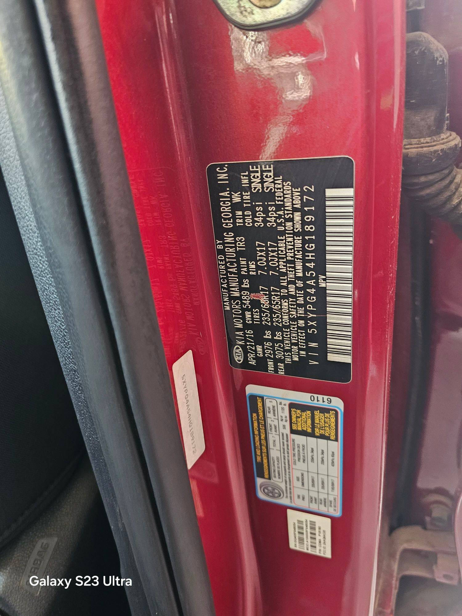 KIA SORENTO 2017 - Marhaba Auction Used Cars - Image 9