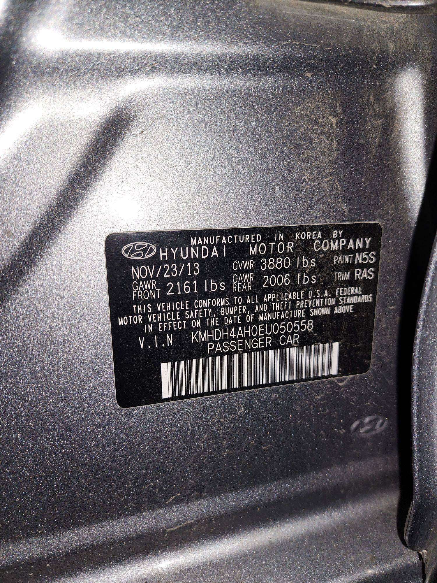 2014 HYUNDAI ELANTRA — 192044 Miles — Lot 39617818 — Souq - Marhaba Auctions Used Cars - Image 10