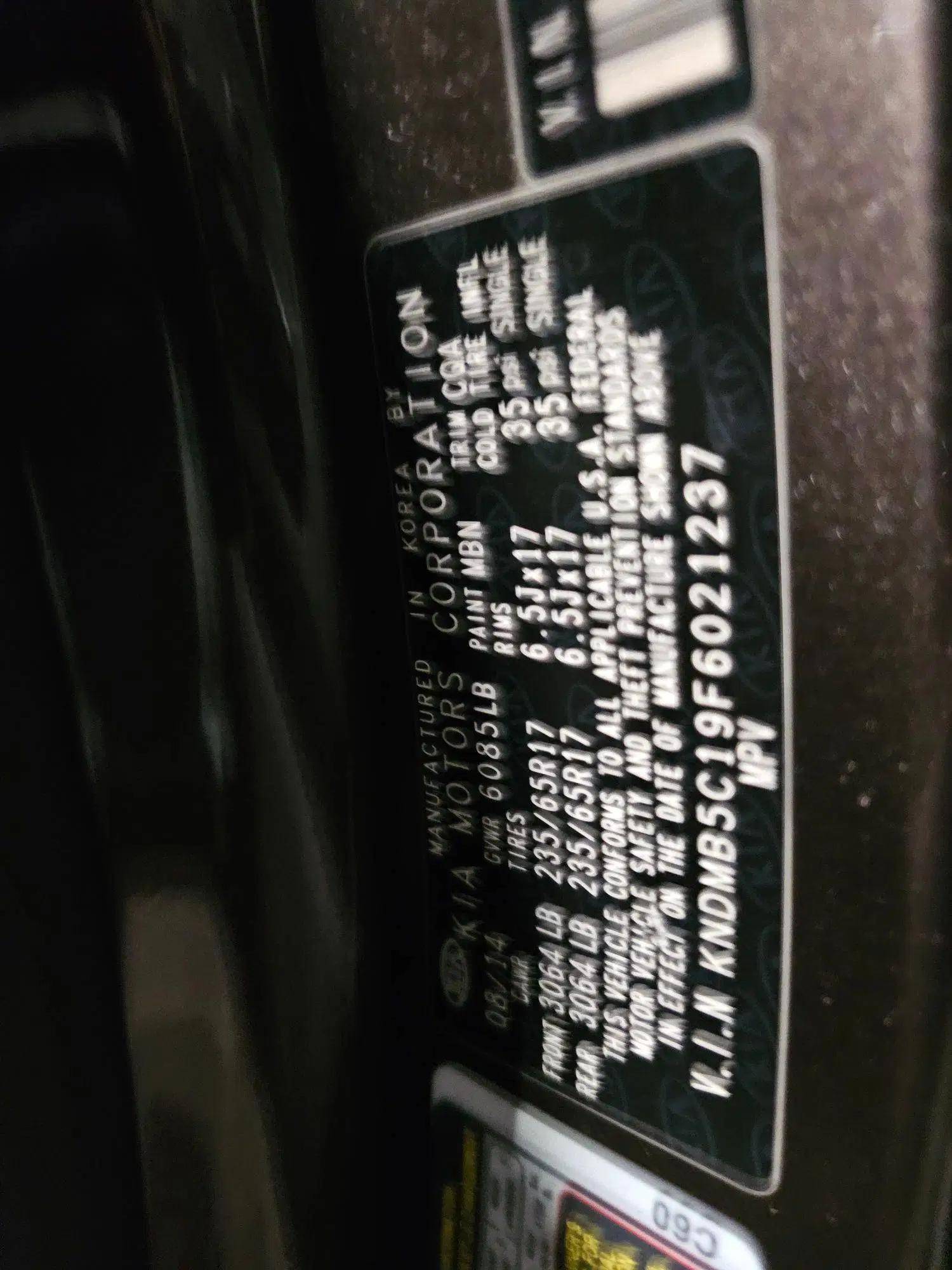 2015 KIA SEDONA — Lot C19F6021237 - Marhaba Auctions Used Cars - Image 10