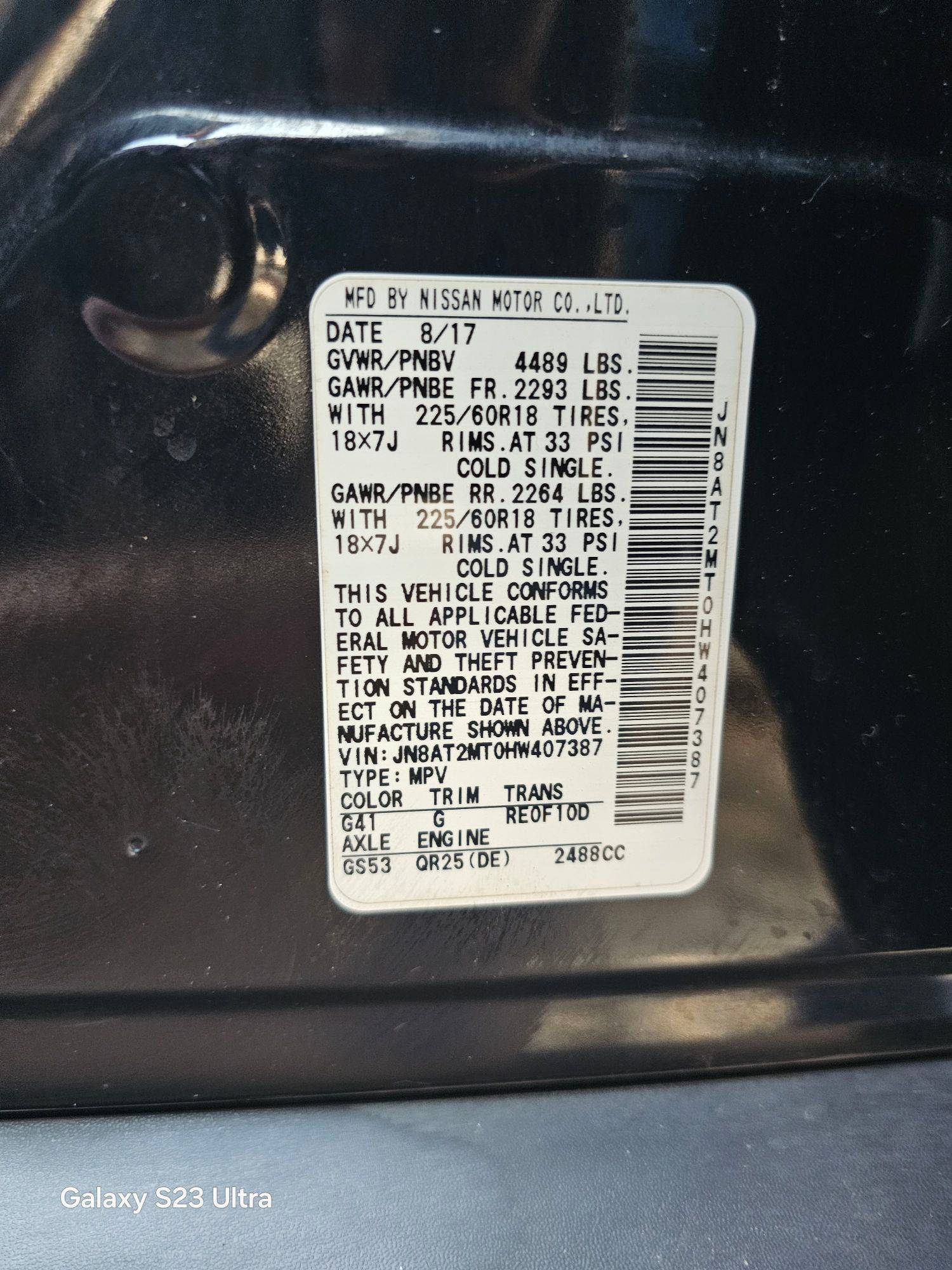 2017 NISSAN ROGUE — 134684 Miles — Lot 43027020 — Main - Marhaba Auctions Used Cars - Image 10