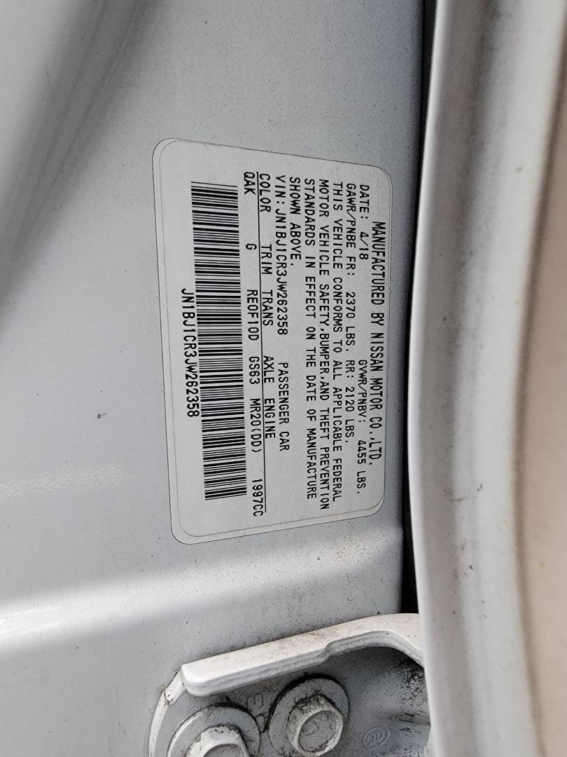 2018 NISSAN ROGUE SPORTS — 188474 Miles — Lot JW262358 — Main - Marhaba Auctions Used Cars - Image 10